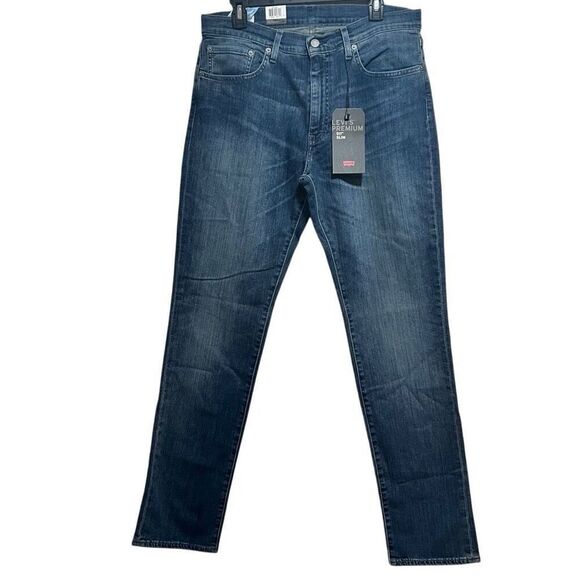 New Levi’s Mens 511 Slim Medium Wash Blue Jeans  34x34 Stretch Denim - Picture 1 of 7